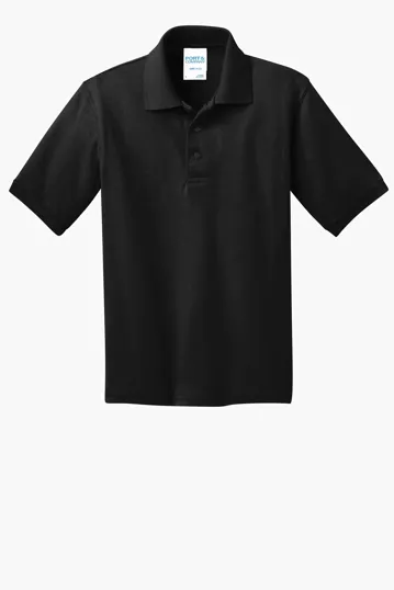 Port & Co Youth Core Blend Jersey Knit Polo — view 7