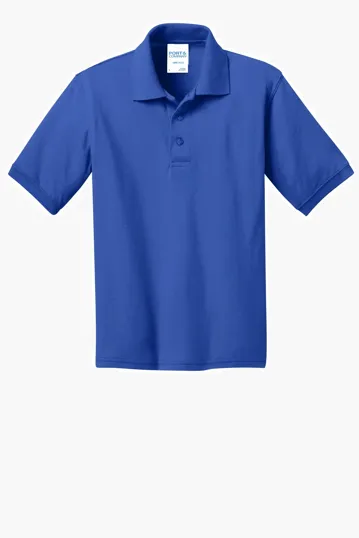 Port & Co Youth Core Blend Jersey Knit Polo — view 10
