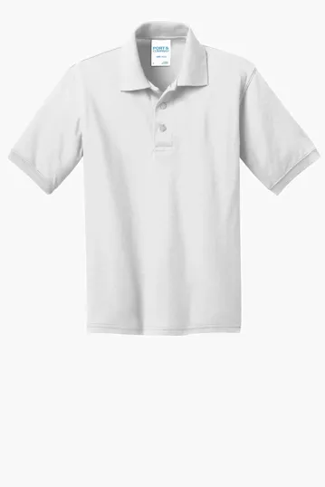 Port & Co Youth Core Blend Jersey Knit Polo — view 11