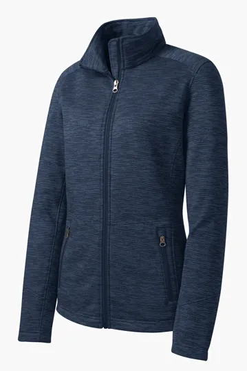 Port Authority Women's Digi Stripe Fleece Jacket — view 4