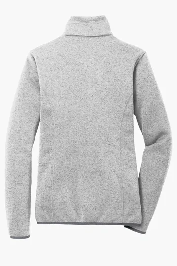 Port Authority Women's Sweater Fleece Jacket — view 8