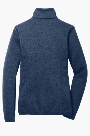 Port Authority Women's Sweater Fleece Jacket — view 3