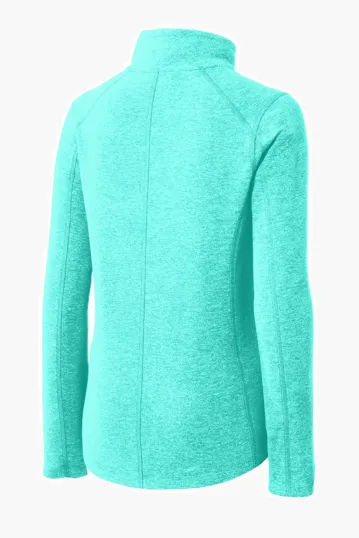 Port Authority Women's Heather Microfleece Full-Zip Jacket — view 8