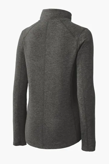 Port Authority Women's Heather Microfleece Full-Zip Jacket — view 9
