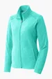 Port Authority Women's Heather Microfleece Full-Zip Jacket — view 2