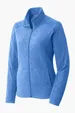 Port Authority Women's Heather Microfleece Full-Zip Jacket — view 4