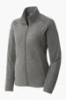 Port Authority Women's Heather Microfleece Full-Zip Jacket — view 5