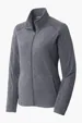 Port Authority Women's Heather Microfleece Full-Zip Jacket — view 7
