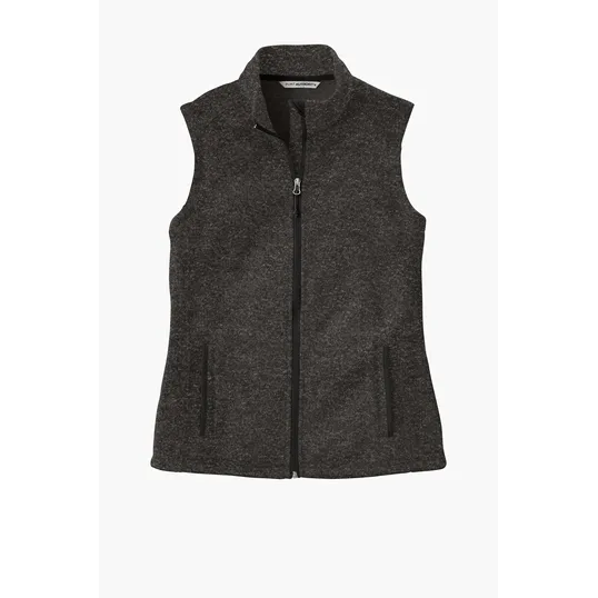 Port Authority Women's Sweater Fleece Vest — view 2