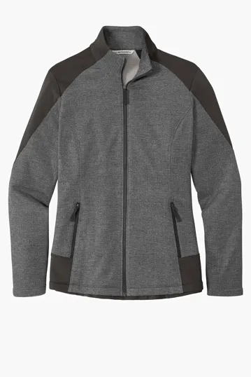 Port Authority Women's Grid Fleece Jacket — view 3