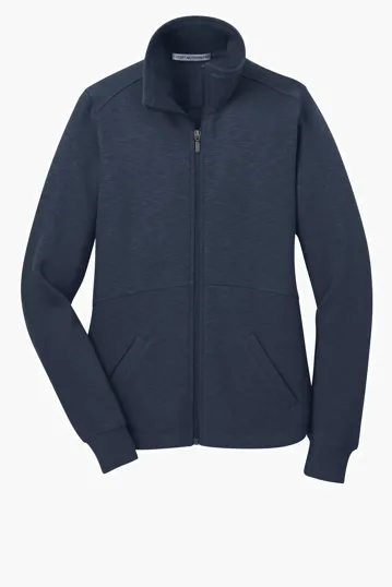 Port Authority Women's Slub Fleece Full-Zip Jacket — view 3