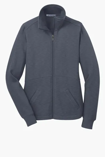 Port Authority Women's Slub Fleece Full-Zip Jacket — view 4