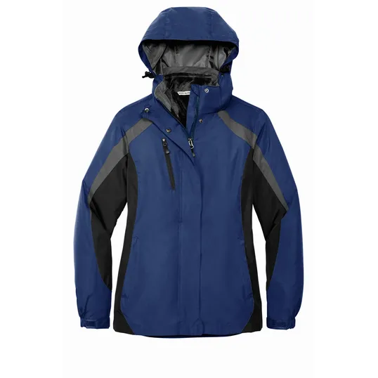 Port Authority Women's Colorblock 3-in-1 Jacket — view 2