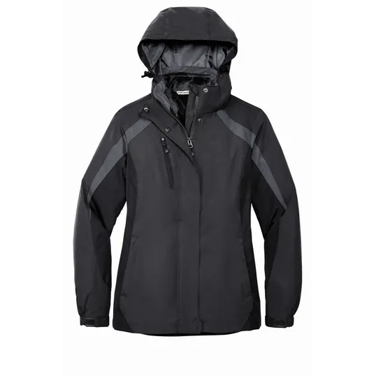 Port Authority Women's Colorblock 3-in-1 Jacket — view 3