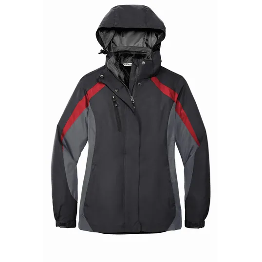 Port Authority Women's Colorblock 3-in-1 Jacket — view 4