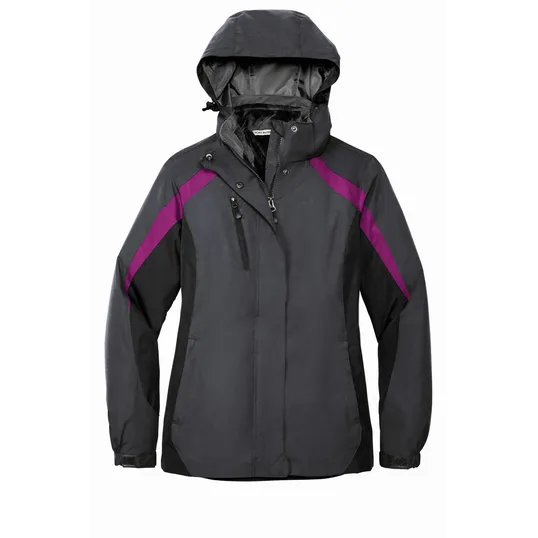 Port Authority Women's Colorblock 3-in-1 Jacket — view 5