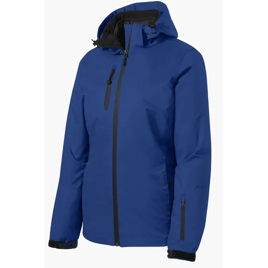 Port Authority Women's Vortex Waterproof 3-in-1 Jacket. — view 3