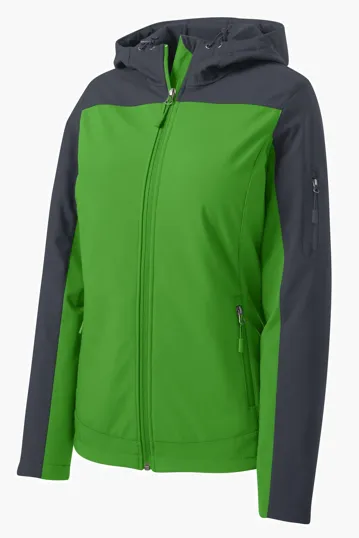 Port Authority Women's Hooded Core Soft Shell Jacket — view 2