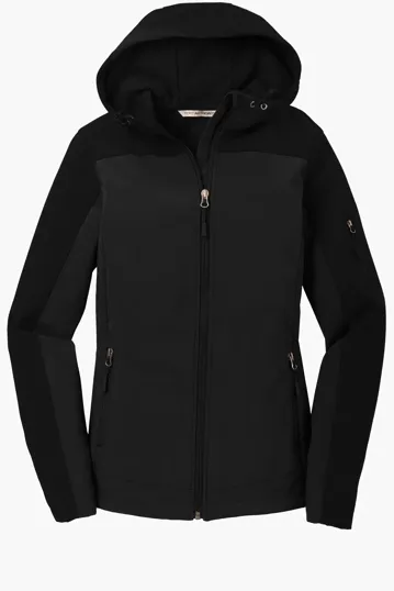 Port Authority Women's Hooded Core Soft Shell Jacket — view 4