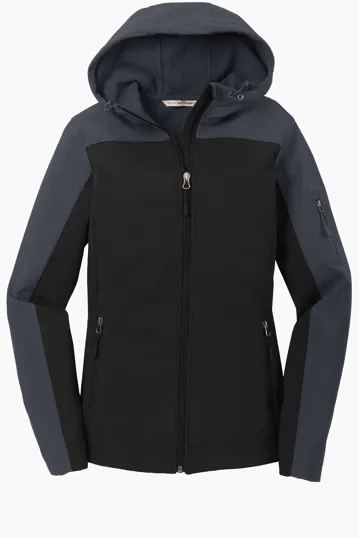 Port Authority Women's Hooded Core Soft Shell Jacket — view 5
