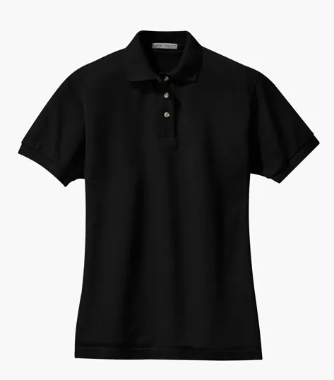 Port Authority Women's Heavyweight Cotton Pique Polo — view 2