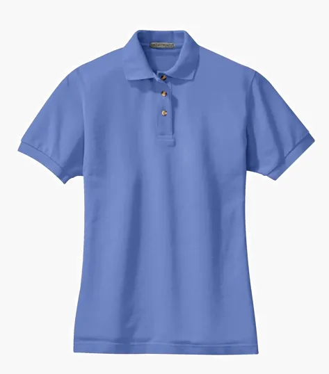 Port Authority Women's Heavyweight Cotton Pique Polo — view 3