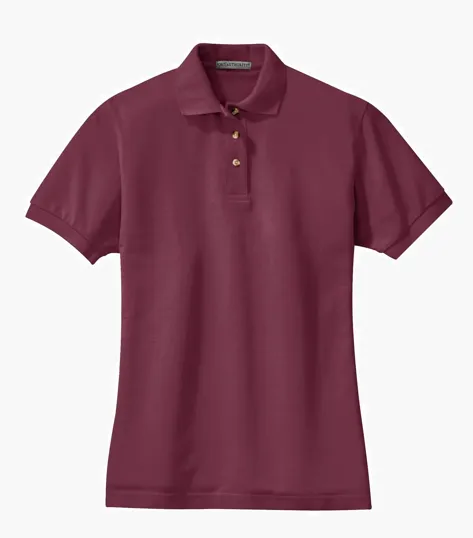 Port Authority Women's Heavyweight Cotton Pique Polo — view 4