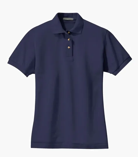 Port Authority Women's Heavyweight Cotton Pique Polo — view 6