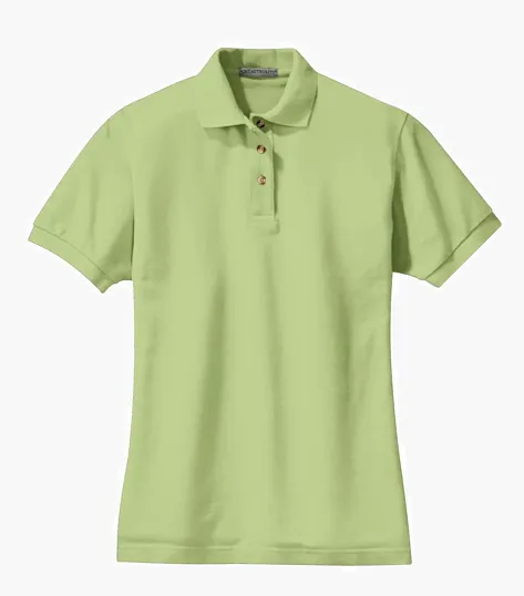Port Authority Women's Heavyweight Cotton Pique Polo — view 7