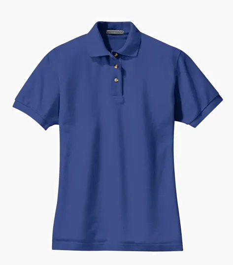 Port Authority Women's Heavyweight Cotton Pique Polo — view 9