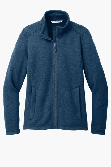 Port Authority Women's Arc Sweater Fleece Jacket — view 5