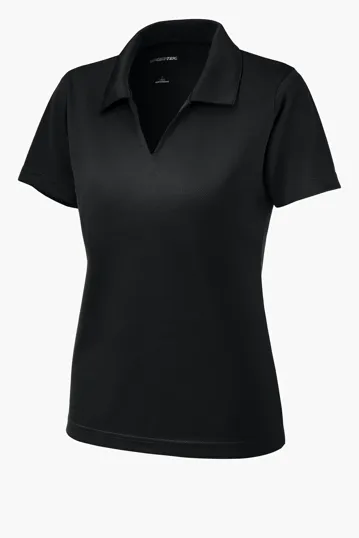 Sport-Tek Women's Dri-Mesh V-Neck Polo — view 2