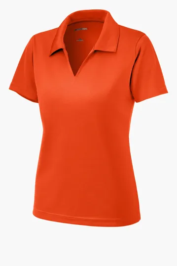 Sport-Tek Women's Dri-Mesh V-Neck Polo — view 4