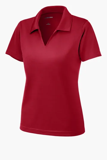 Sport-Tek Women's Dri-Mesh V-Neck Polo — view 9