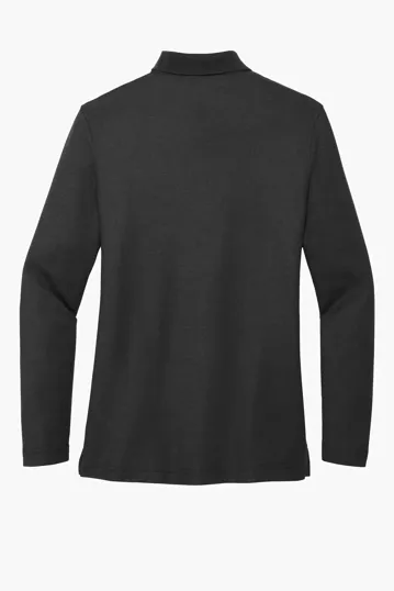 Port Authority Women's Silk Touch Long Sleeve Polo — view 9