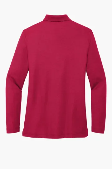 Port Authority Women's Silk Touch Long Sleeve Polo — view 13
