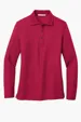 Port Authority Women's Silk Touch Long Sleeve Polo — view 6