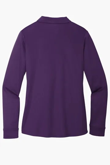 Port Authority Women's Silk Touch Performance Long Sleeve Polo — view 9