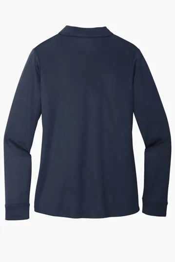 Port Authority Women's Silk Touch Performance Long Sleeve Polo — view 10