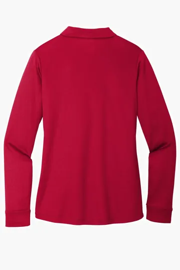 Port Authority Women's Silk Touch Performance Long Sleeve Polo — view 11