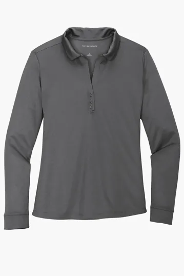 Port Authority Women's Silk Touch Performance Long Sleeve Polo — view 7