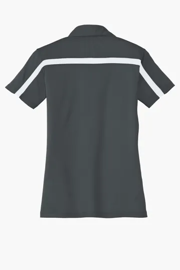 Port Authority Women's Silk Touch Performance Colorblock Stripe Polo — view 13