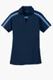 Port Authority Women's Silk Touch Performance Colorblock Stripe Polo — view 5