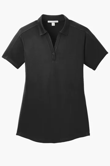 Port Authority Women's Diamond Jacquard Polo — view 2
