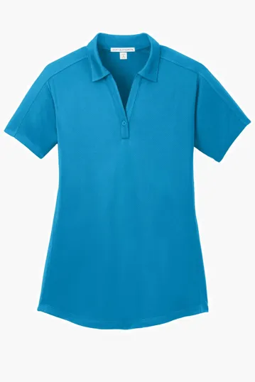 Port Authority Women's Diamond Jacquard Polo — view 3