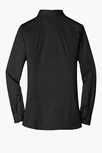 Port Authority Women's Dimension Knit Dress Shirt — view 6