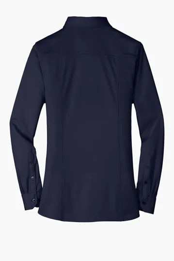 Port Authority Women's Dimension Knit Dress Shirt — view 7