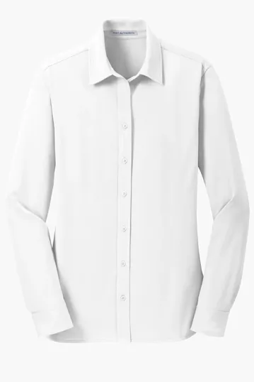 Port Authority Women's Dimension Knit Dress Shirt — view 4