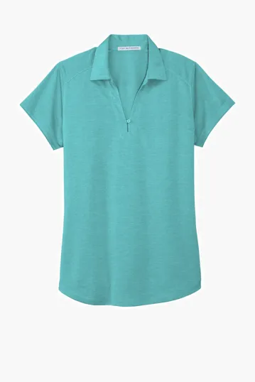 Port Authority Women's Digi Heather Performance Polo — view 5