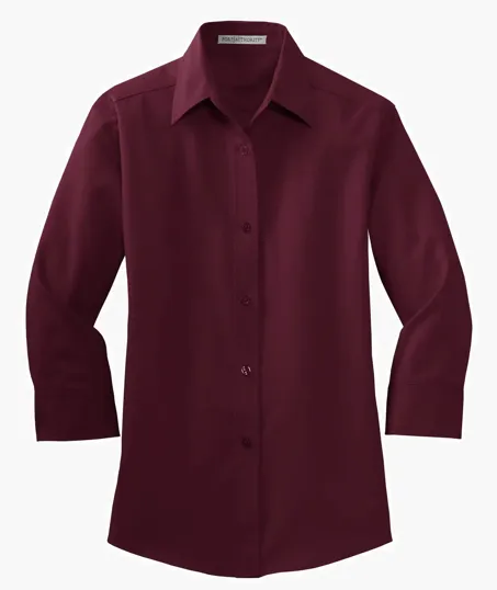 Port Authority Women's 3/4-Sleeve Easy Care Shirt — view 3